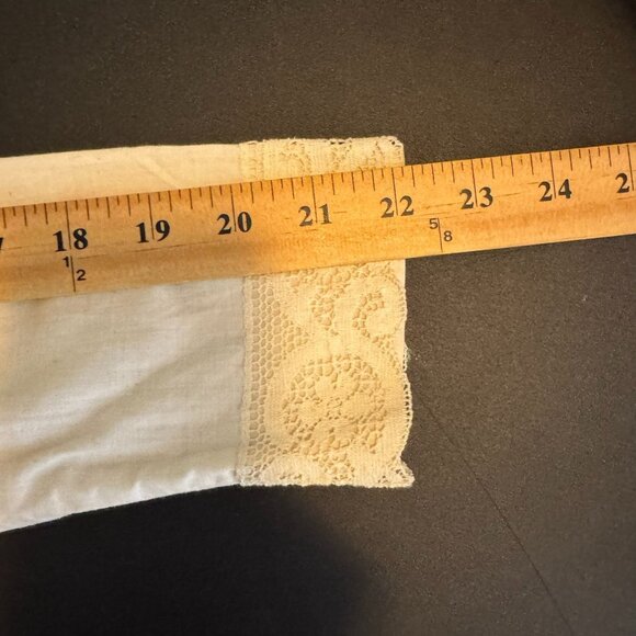 Handmade Edwardian-Style Cream Maxi Dress, Formal, Costuming, Cottagecore, Lace - Picture 10 of 12